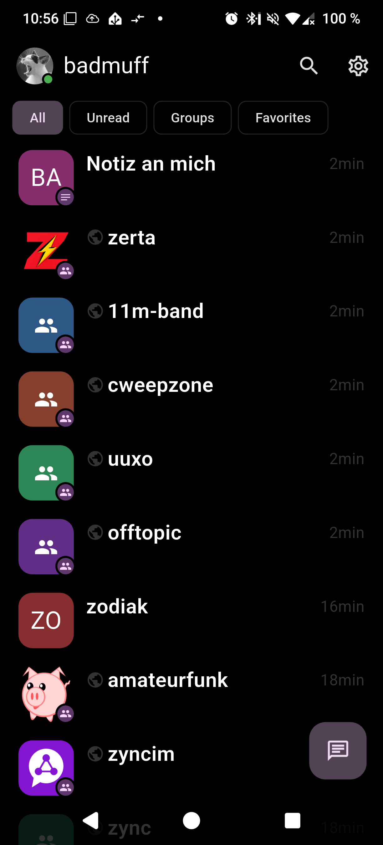 Chat overview
