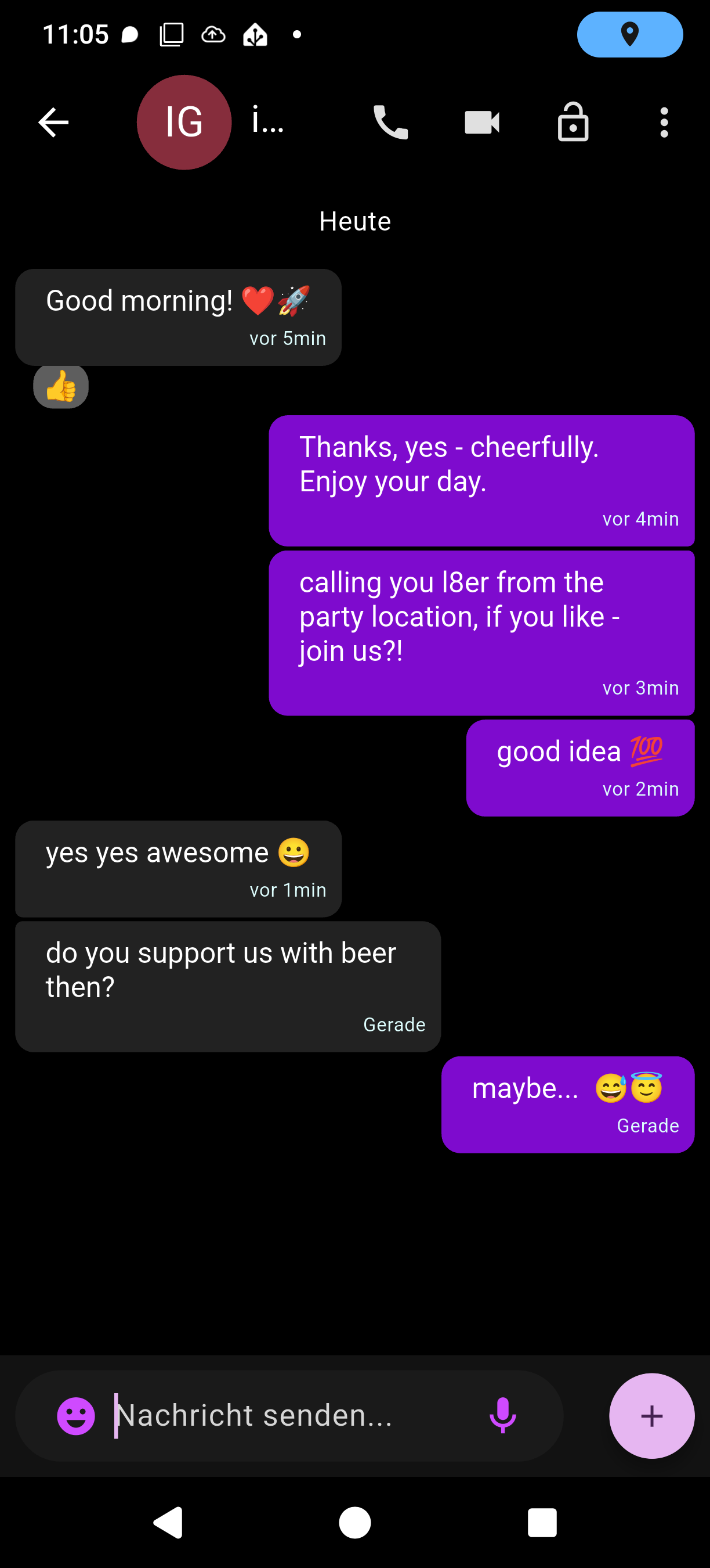 Encrypted chat